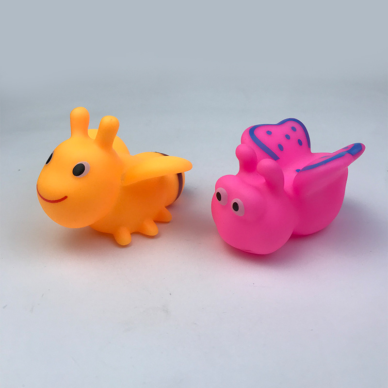 New insect series decompression toys office cute pinch ornaments children Bath bathroom buoyancy toys
