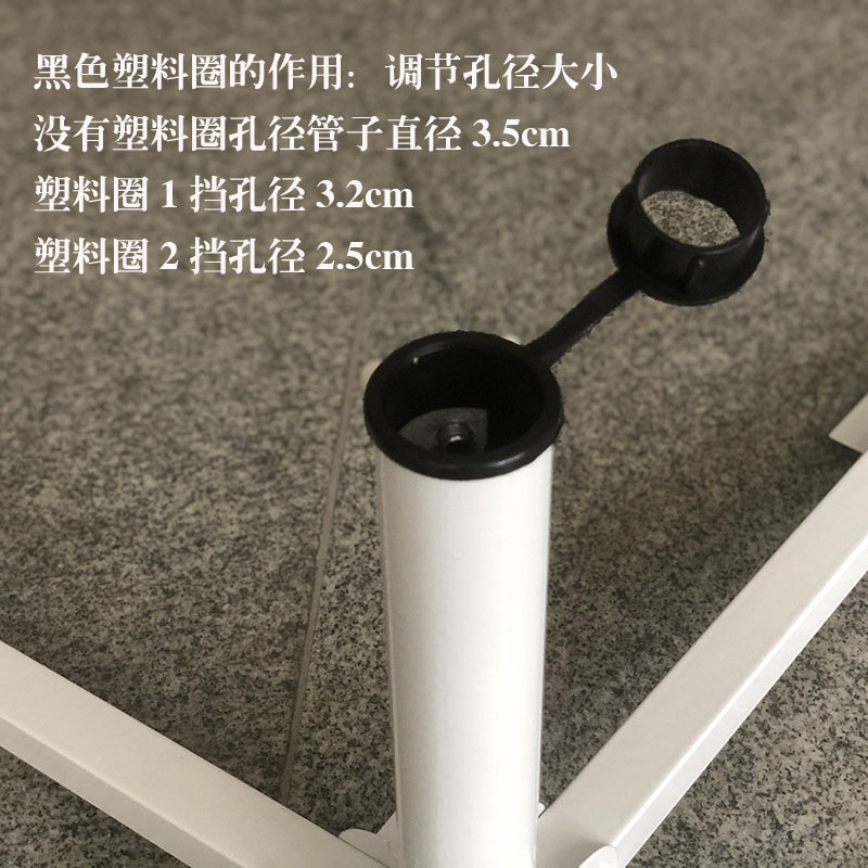 Sun Umbrella Four-Legged Base Outdoor Umbrella Foldableing Tripod Bracket Beach Umbrella Cross Metal Umbrella Fishing Umbrella Accessories
