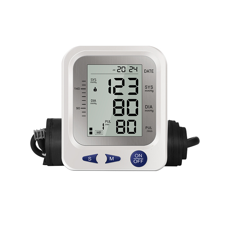 New Cross-Border Upper Arm Blood Pressure Monitor, Home Blood Pressure Monitor, Pulse Neutral Medical English Blood Pressure Measuring Instrument