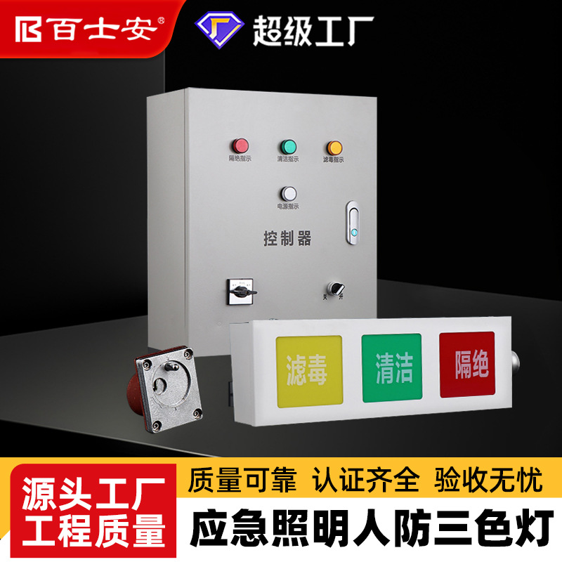 Трехцветный световой индикатор вентиляции, трехзащитный дисплей, сигнализация вентиляции