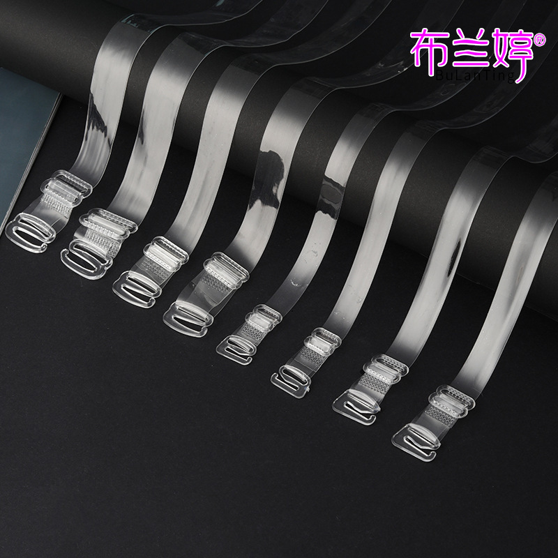 19 мм пластиковая пряжка, прозрачный плечевой ремень из TPU, матовый невидимый, высокоэластичный, универсальный регулируемый плечевой ремень, немагнитный ремень