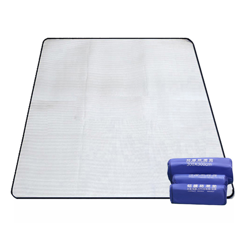 Двусторонний алюминиевый влагозащитный коврик для кемпинга, влагозащитный коврик для палатки, водонепроницаемый коврик для пикника