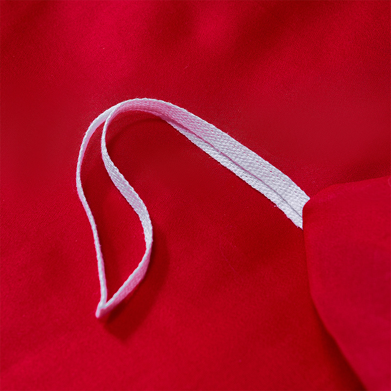 Red Chinese Wedding Embroidery Four-piece Cotton Bed Sheet Quilt Cover Wedding Bedding Cotton Nantong Home Textile