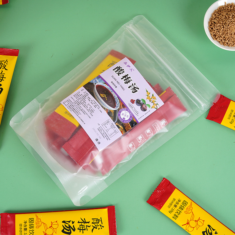 Sour Plum Soup Powder Package Instant No-Cook Sour Plum Soup Solid Drink Black Plum Tangerine Peel Old Beijing Sour Plum Soup Drop Shipping