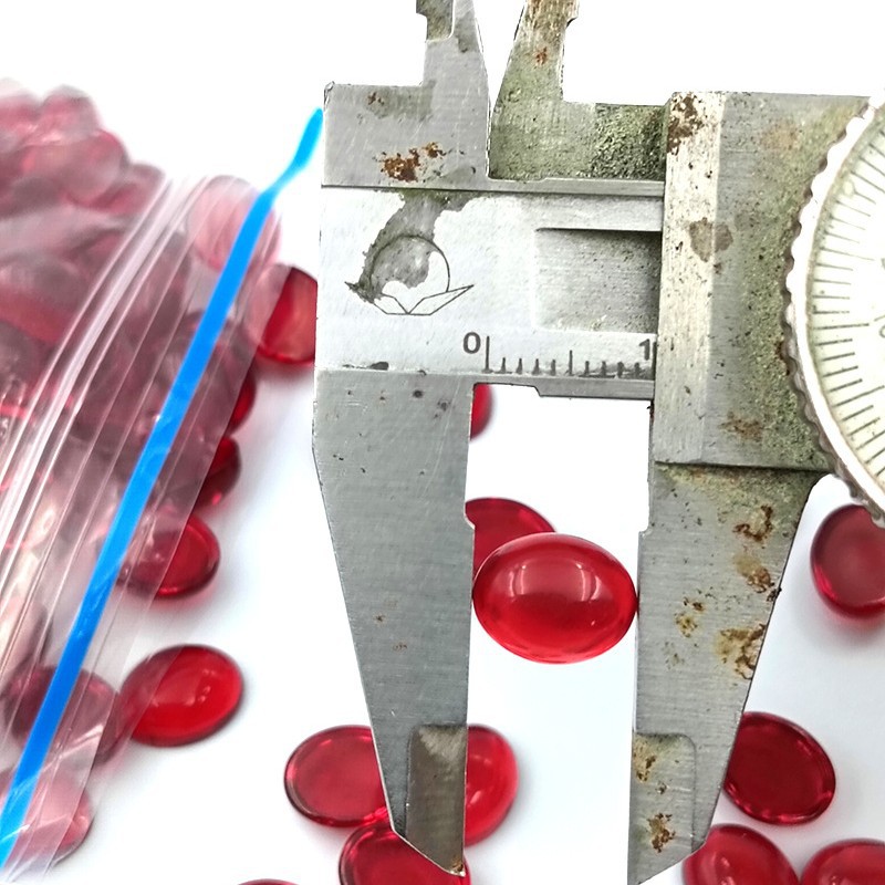 Headwear dark red round oval water drop glass ring antique hairpin material DIY jewelry accessories manufacturers