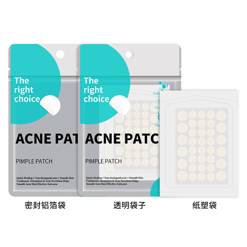 Cross-Border 12 Capsules/36 Capsules Containing Essential Oil Acne Patch, Colorfulful Special-Shaped Concealer Patch, Invisible Breathable Pus-Absorbing Acne Patch