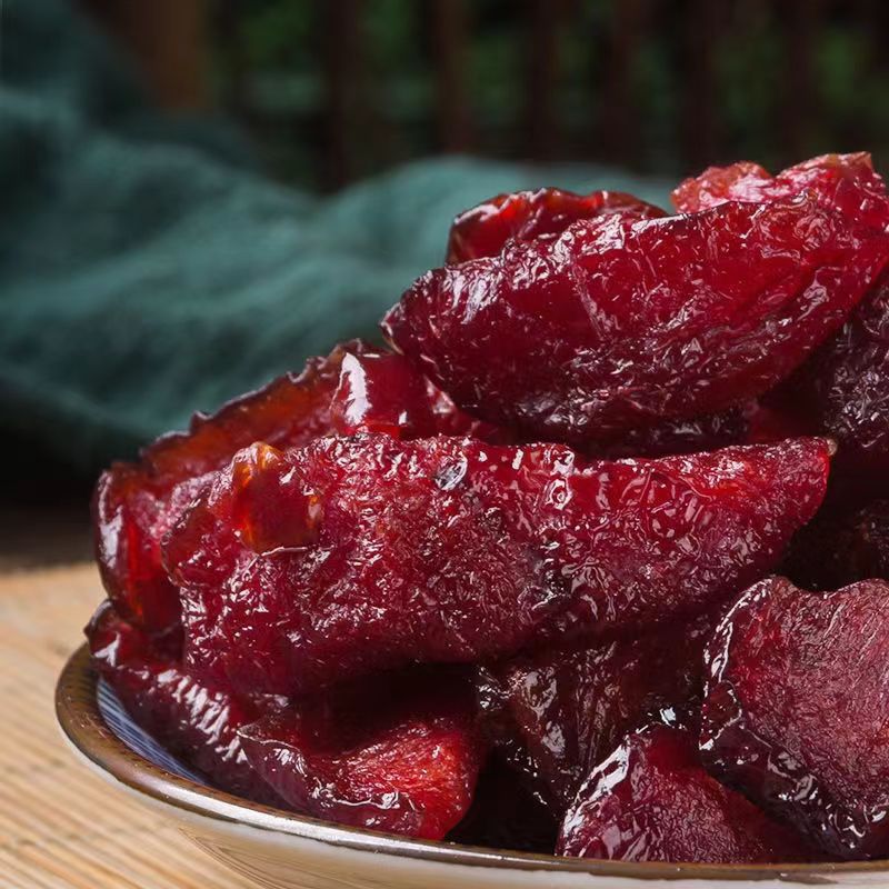 Wholesale Brown Plum Dried Candied Preserved Fruit 500g Black Breen Dried Plum Dried Leisure Sweet and Sour Snacks