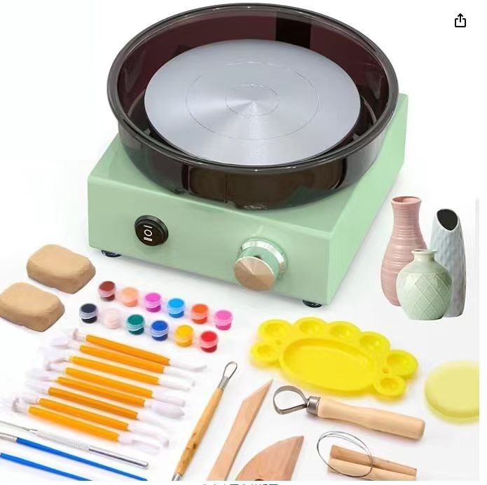 Мини гончарный круг Tiktok версия, для взрослых и детей, DIY гончарный круг, оборудование для обучения гончарному делу