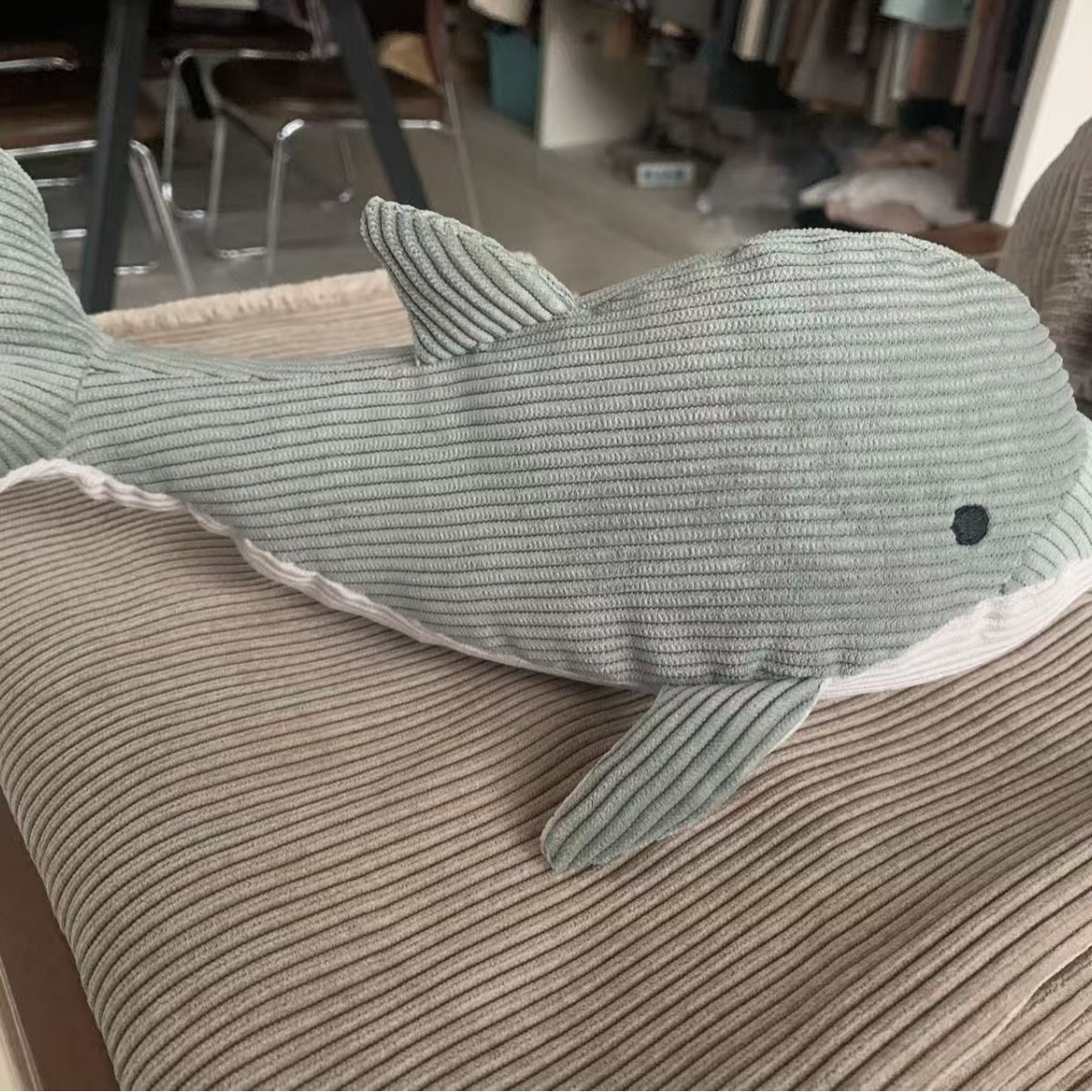 Corduroy Dolphin Toy Wholesale Vendor Retro Fabric 0 to 35 Years Old