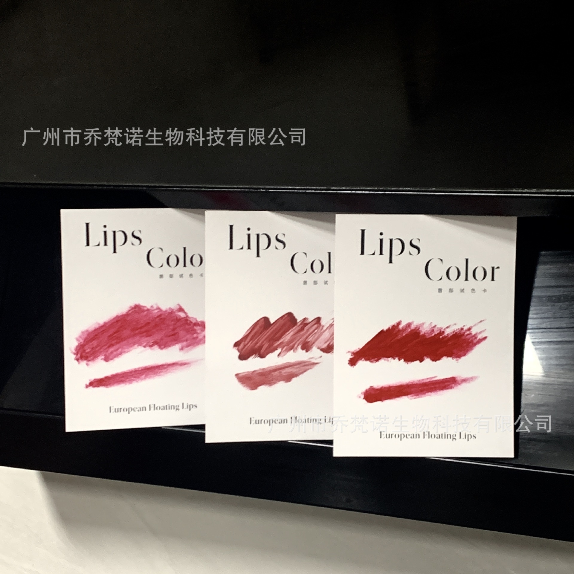 Embroidery lip color card color matching card eyebrow eye lip embroidery semi-permanent lip color matching design card