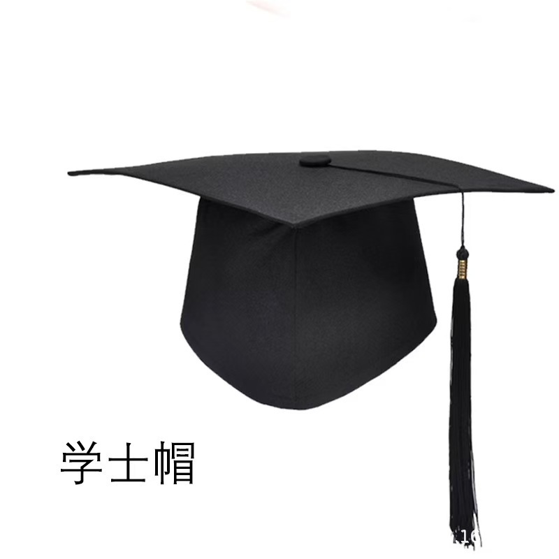 Manufacturer Wholesale Graduation Ceremony Printed School Emblem 18-Year-Old High School Student Coming-Of-Age Ceremony Hat Bachelor's Cap