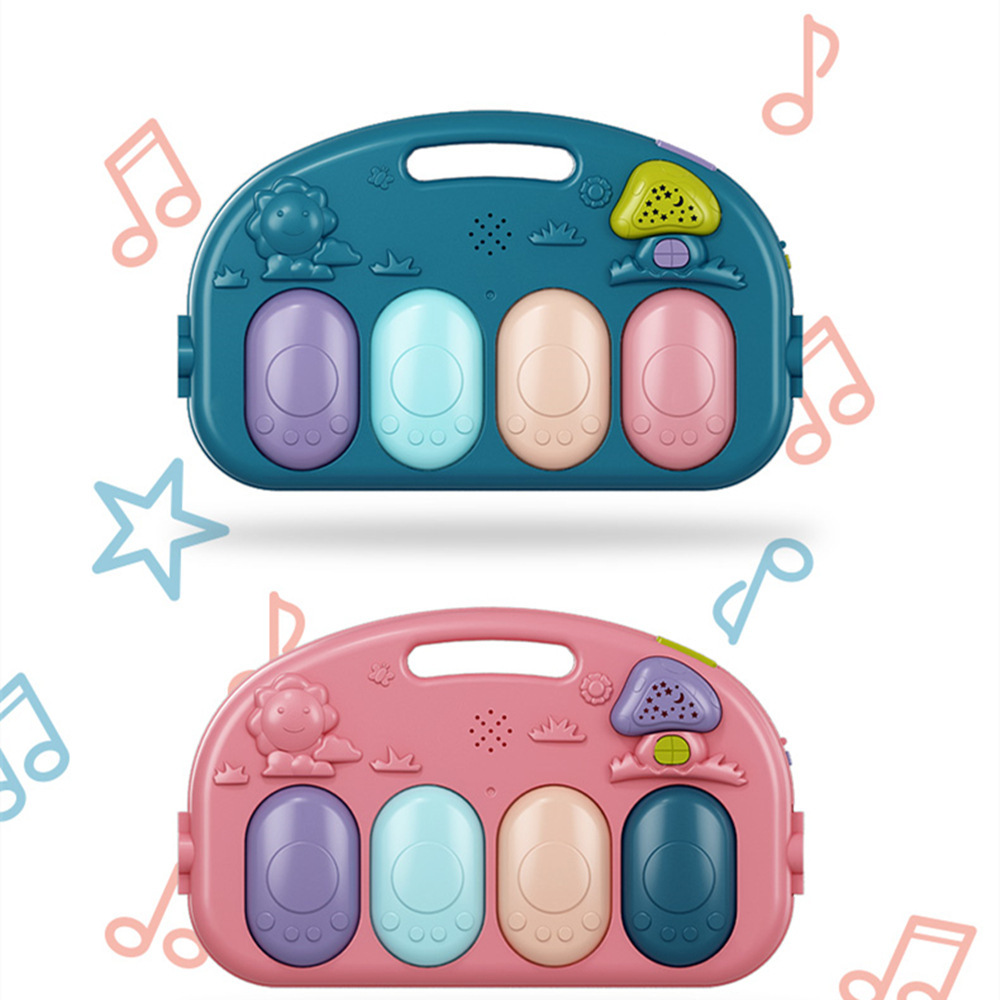 Cross-Border Pedal Piano Infant Toy Multi-Functional Fitness Stand Baby 0-6 Months Early Education Music Coaxing Artifact