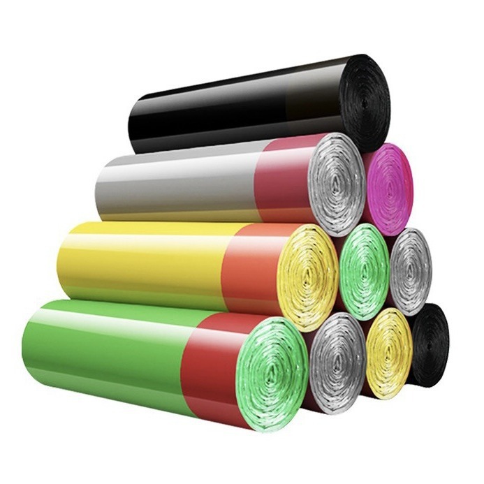 Garbage bag color black garbage bag drawstring garbage bag thickened large single roll multi roll garbage bag wholesale