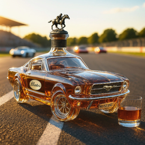 New Independent Station Hot Model Police Car Whiskey Bottle Mustang Whiskey Bottle