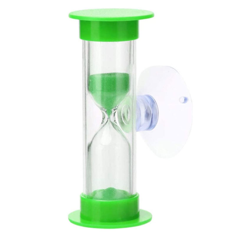 European-style suction cup hourglass rotatable 2+3 minutes timer children's brushing time reminder funnel plastic drop-resistant