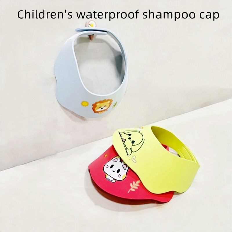 Children's Shampoo Cap Velcro Type Baby Shampoo Artifact Baby Shower Cap Adjustable Supports Douyin Pinduoduo