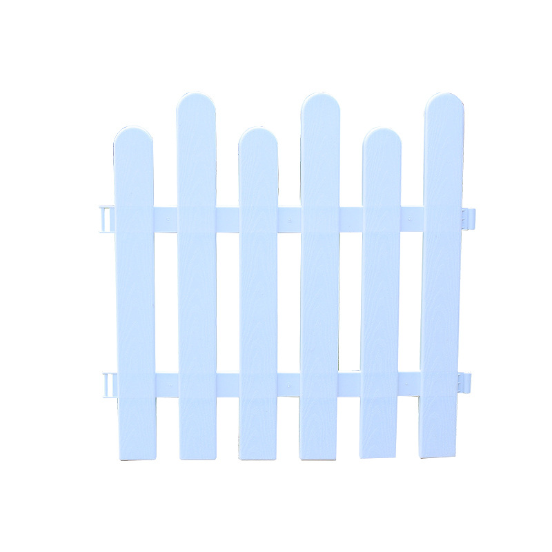 Plastic Fence Garden Fence White Brown Fence Courtyard Park Fence Project Community Greening Fence