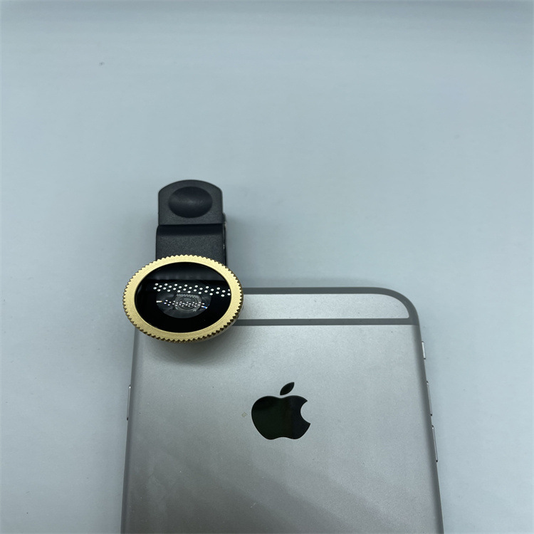 Three-in-one mobile phone macro fisheye lens acrylic wide-angle camera auxiliary lens factory direct sales