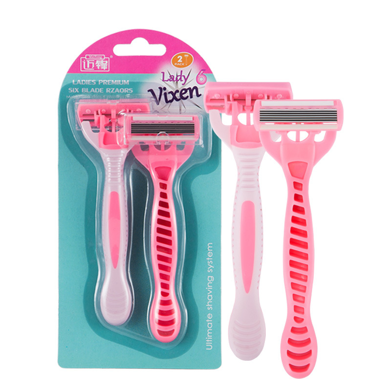 Manual Shaver Underarm Private Parts Armpit Hair Pubic Hair Leg Hair Whole Body Women's Special Hair Removal Knife Shaver 6 Layers