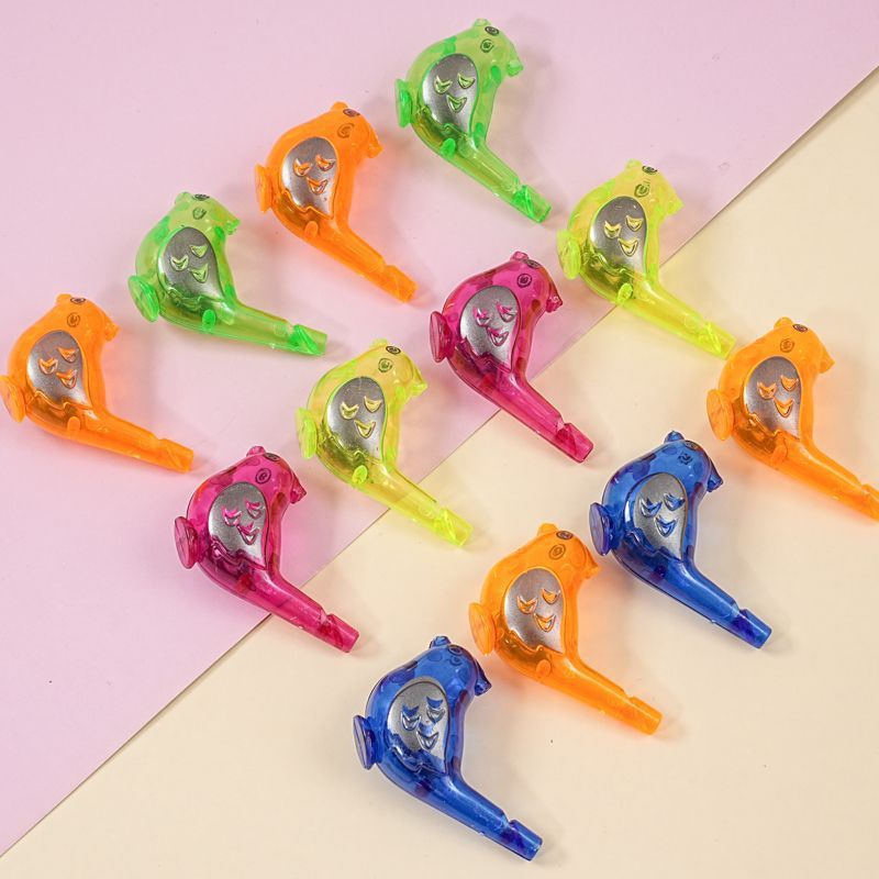 Children's toys transparent bird whistle blowing birdsong children's mouth muscle pronunciation training bird call coax baby gift