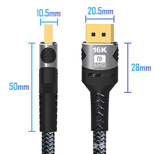 16Kdisplayport2.1@308K120Hz（Dsc)80Gbs Bandwidth Dp2.0 Cable Computer