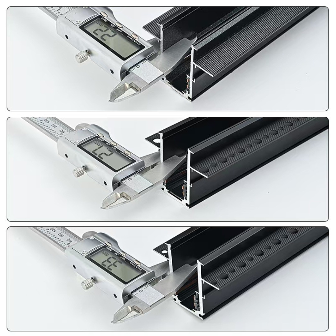 Magnetic attraction track lamp embedded main lamp living room lighting embedded lamp slot floodlight open-mounted intelligent concealed guide rail