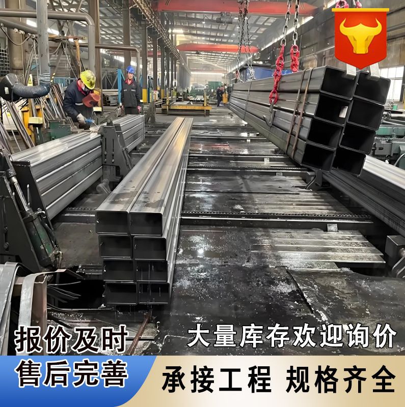 Tianjin Wholesale Square Tube Steel Q235B Galvanized Square Tube Large Diameter Square Rectangular Tube Models Various Manufacturers in Stock