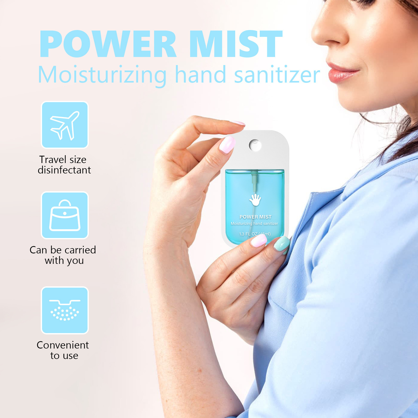 No standard wash-free hand sanitizer household antibacterial portable disinfection spray fragrance sterilization cross-border