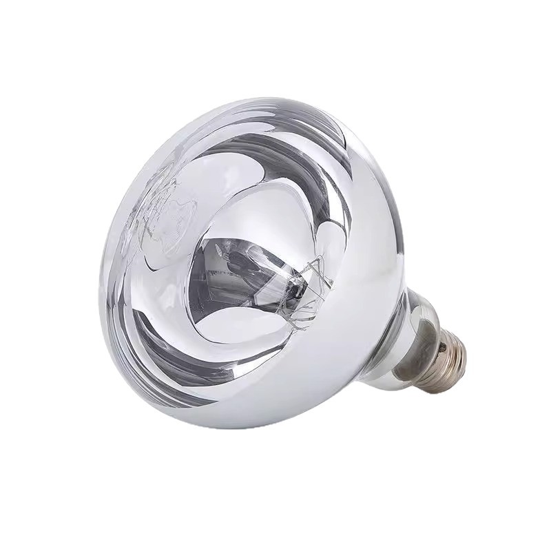 Silver 165mm Bathroom Heater Bulb Heating Lamp 275 Watts Explosion-Proof Old-Fashioned Bathroom Bathroom Lighting Wall-Mounted Lamp Heating