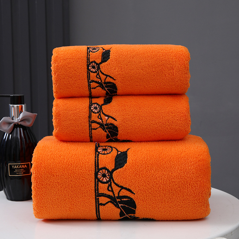 Towel bath towel gift box three-piece annual meeting gift embroidered word company employee welfare wedding return logo