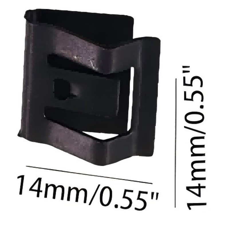 Car Metal Dashboard Center Console U-Shaped Iron Clip Clip Wheel Eyebrow, Interior Panel A-Type Seat Buckle Stamping Parts