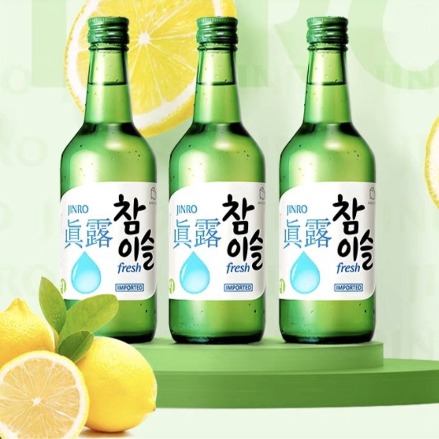 Korean Original Imported Genuine Soju, Shin Jinju Bamboo Charcoal Liquor, Fresh Taste, Popular Product, in Stock, Fast Delivery, Low Alcohol Content