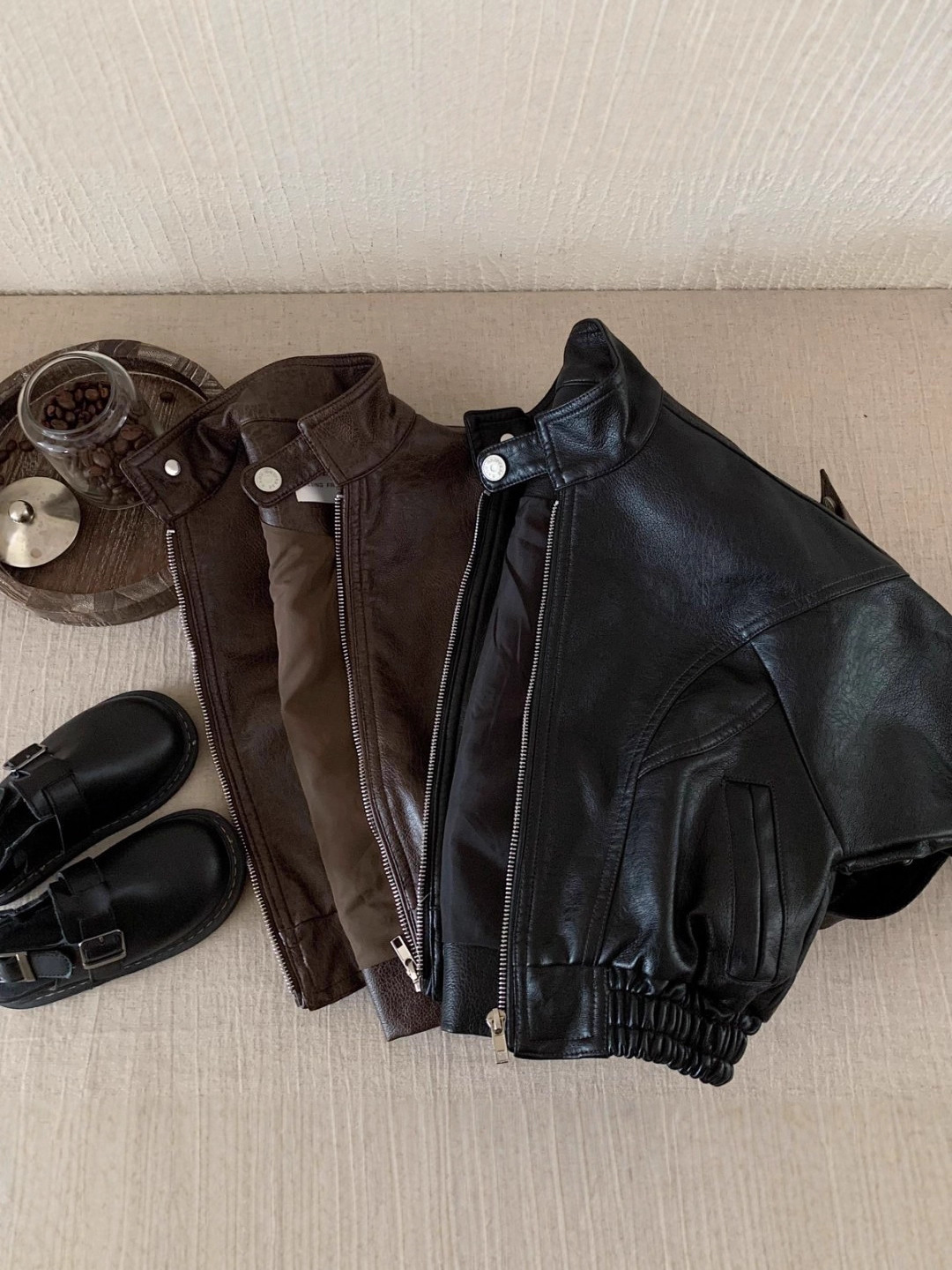 Children's Leather Jacket 2025 Autumn New Korean Style Boys and Girls Cool Biker Jacket Trendy Stylish Jacket