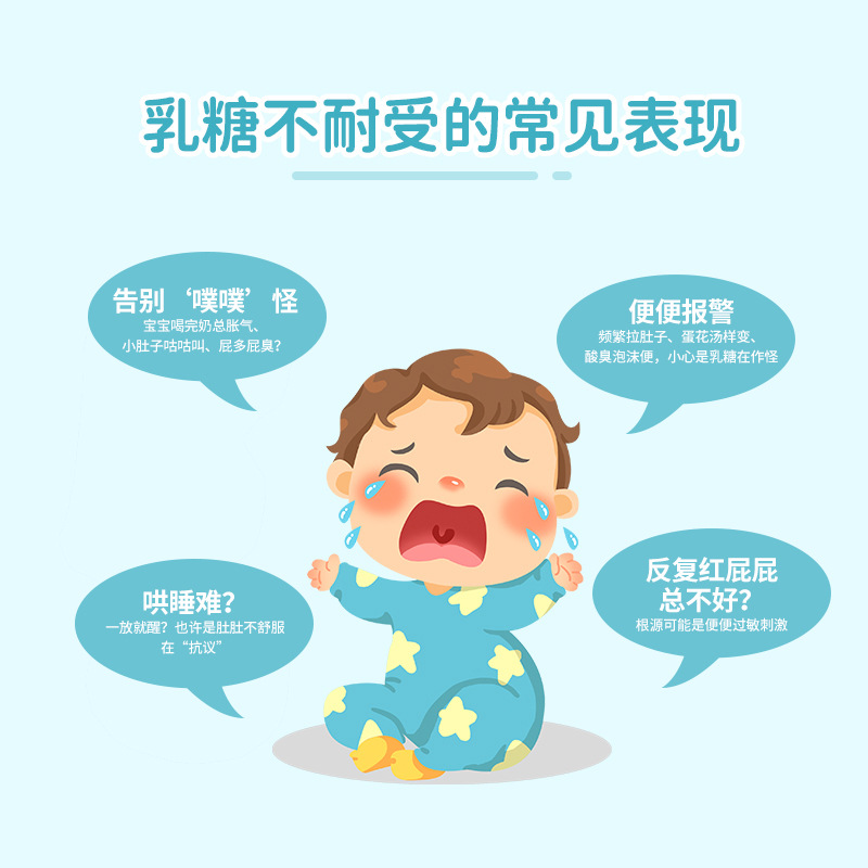 Lactase Two-Part Probiotic Modulated Milk Powder Hydrolyzed Protein Lactose Intolerance Wholesale Dropshipping