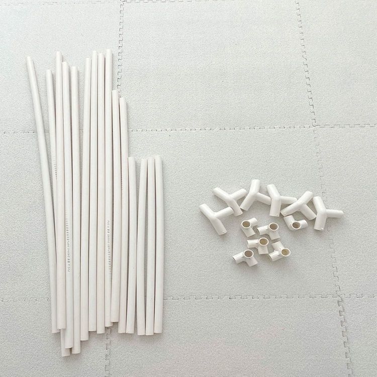 Build DIY Handmade Tent Kidsren's Game Tent Pet House Bracket Nailed House Pvc Homemade Bracket Accessories