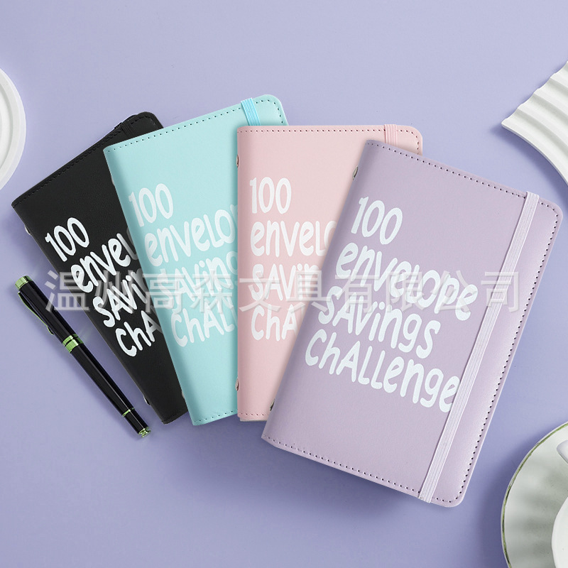 Cross-Border Popular 100 Days Money Saving Envelope Budgetstorage Book