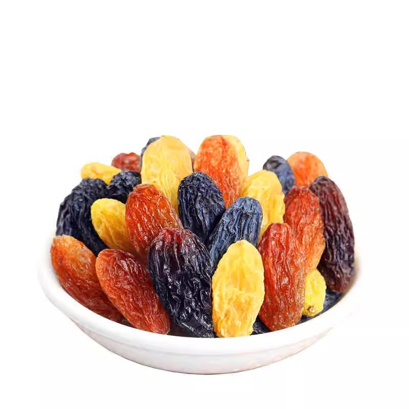 Xinjiang four-color raisins seedless Xiangfei raisins new wholesale mixed colorful multi-color Turpan raisins