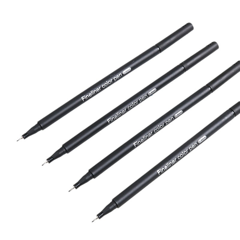 Giorgione Black 0.4mm Waterproof Fine Needle Pen Cartoon Watercolor Student Drawing Gouline Pen suit