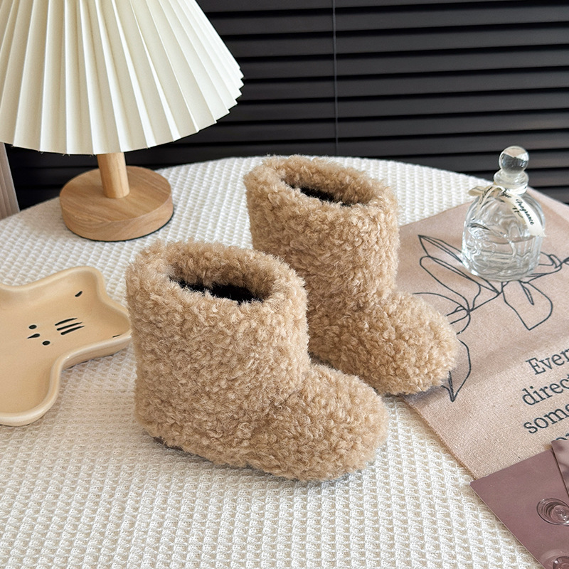 Women's Snow Boots Winter 2025 New Style Fleece-Lined Thickened Outdoor Thick-Soled Leather and Fur Integrated Warm Northeast Cotton Shoes for Women