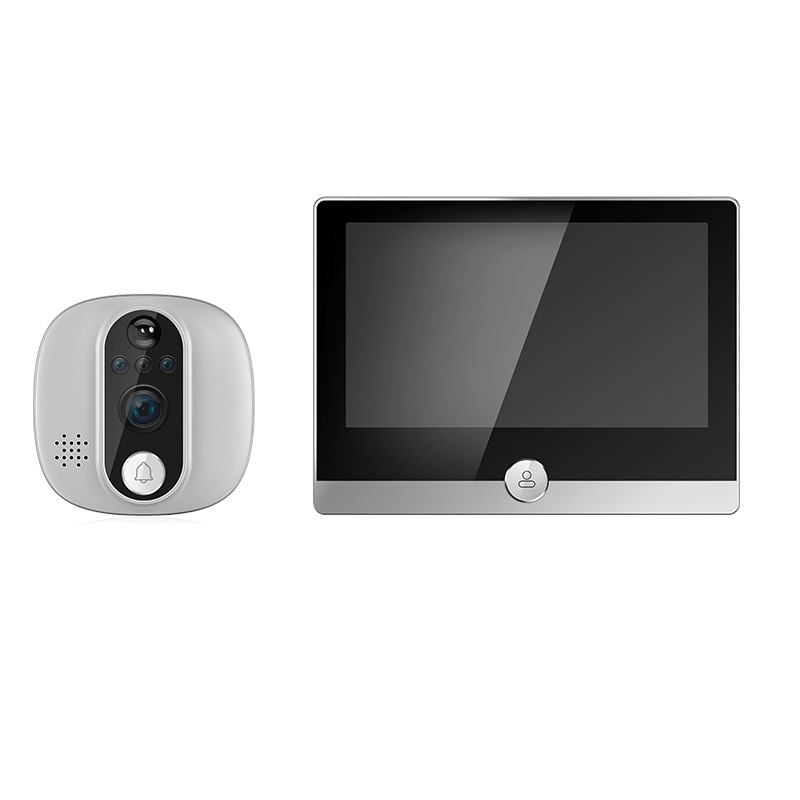 Cross-border intelligent electronic cat eye visual doorbell 2 million/1080P home HD pixel indoor wireless monitoring