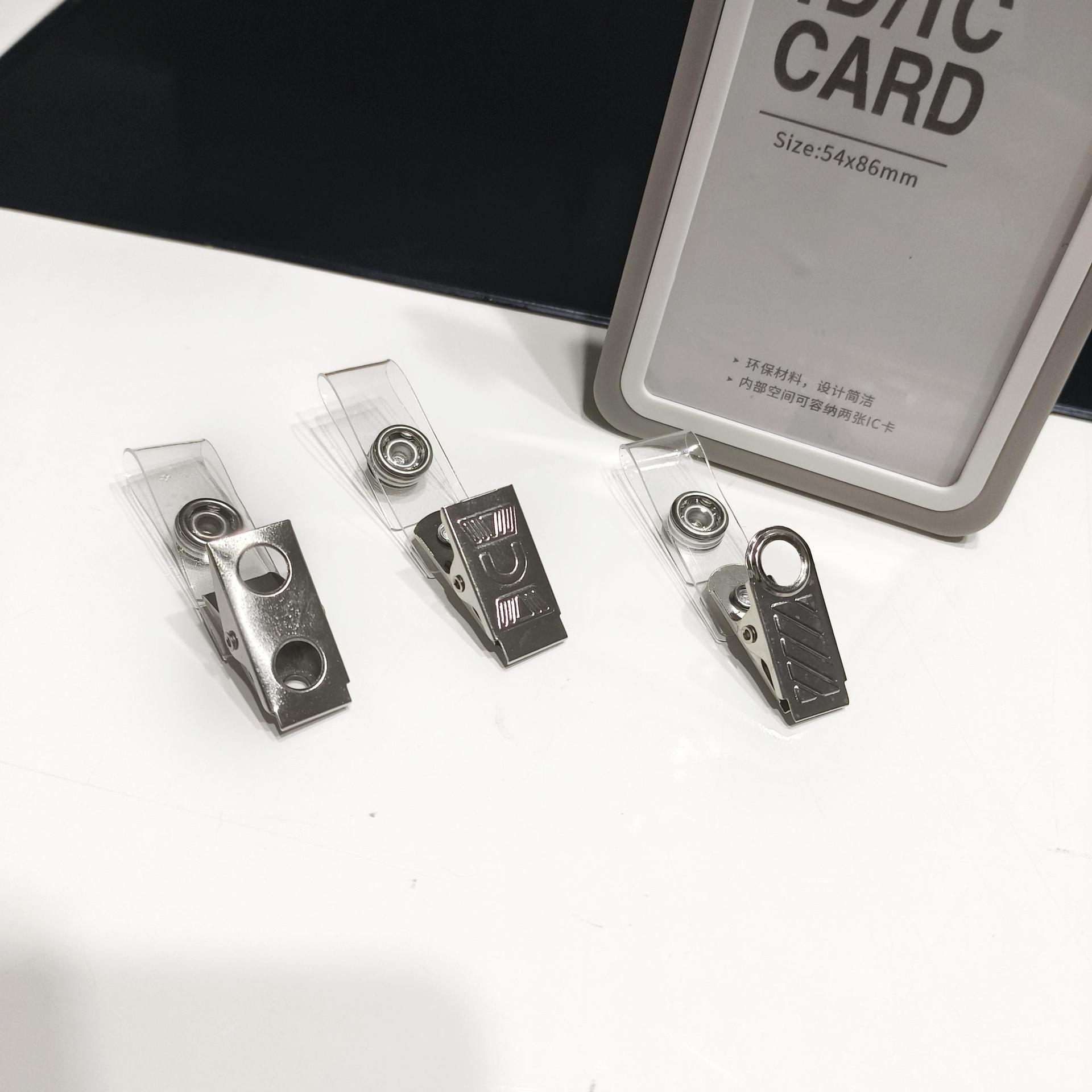 Заводской зажим для удостоверения, большой английский зажим U-образной формы, зажим для рабочего значка, металлический зажим с цветочным узором