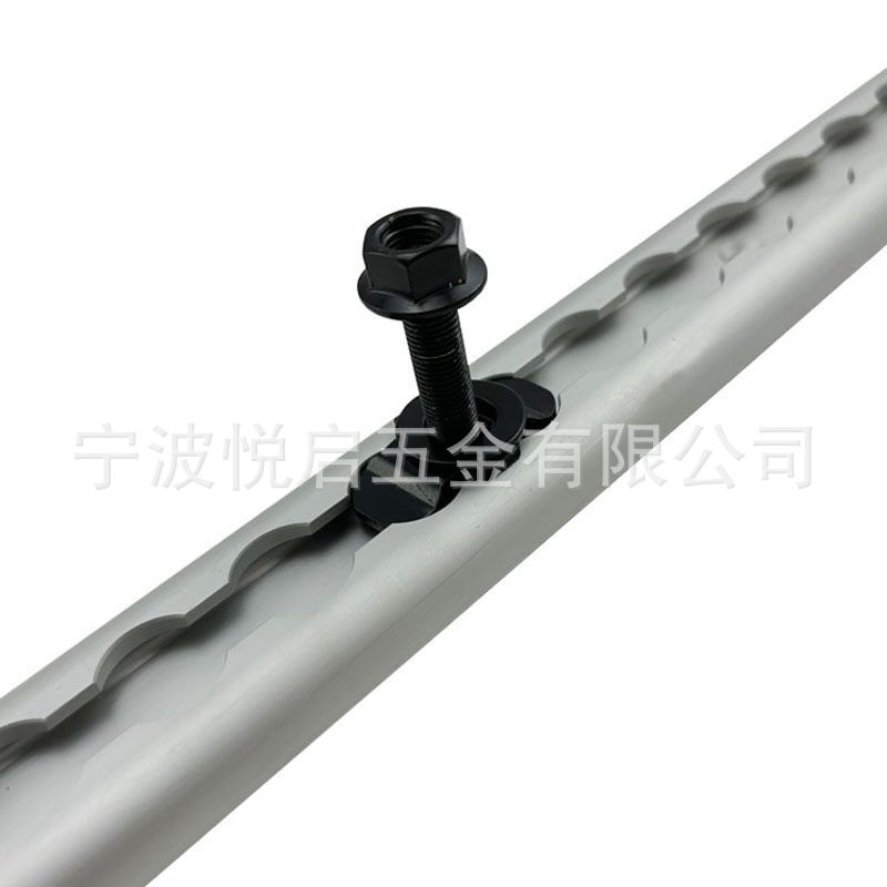 High-Strength M8 Threaded Connector Modified Vehicle Fixing Parts Aluminum Track Accessories with Star Nut