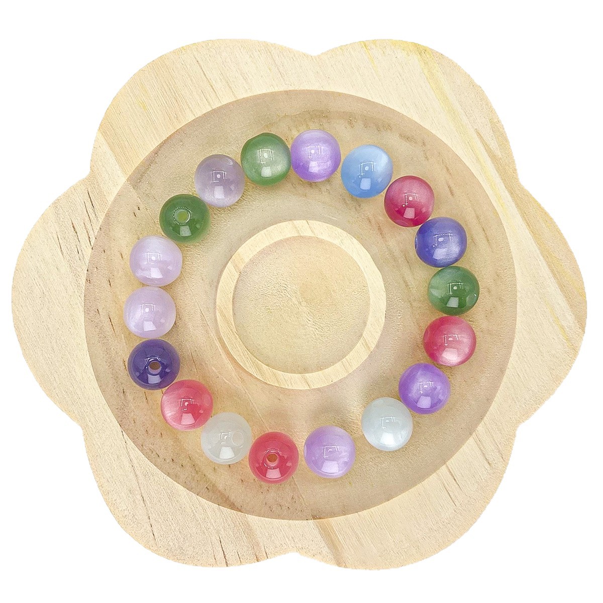Uv Light-Changing Resin Imitation Cat's Eye Beads Sunlight-Sensitive Color-Changing Loose Beads DIY Jewelry Bracelet String Beads