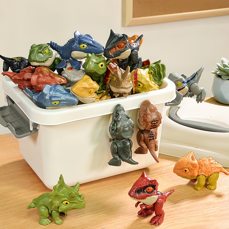 Cross-Border Finger-Biting Dinosaur Plush Toy Children's Educational Dinosaur Blind Bag Blind Box Animal Simulation Dinosaur Egg Toy Wholesale