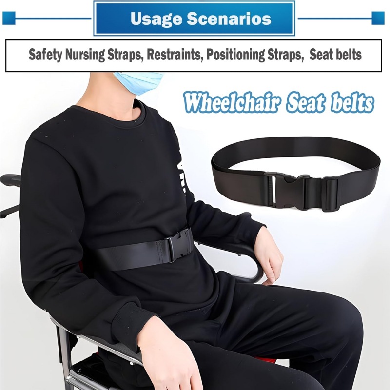 Cross-Border New Hot Product Wheelchair Fixed Belt for the Elderly, Restraint Belt, Wheelchair Safety Belt for Disabled Paralyzed Patients