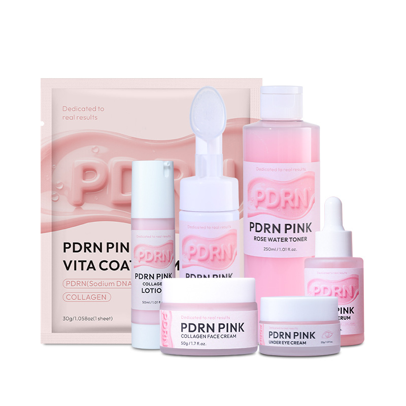 Cross-Border Skin Care Product Oem Processing Korean Molecular Grade Salmon Pdrn Collagen Mask Set Oem Customization