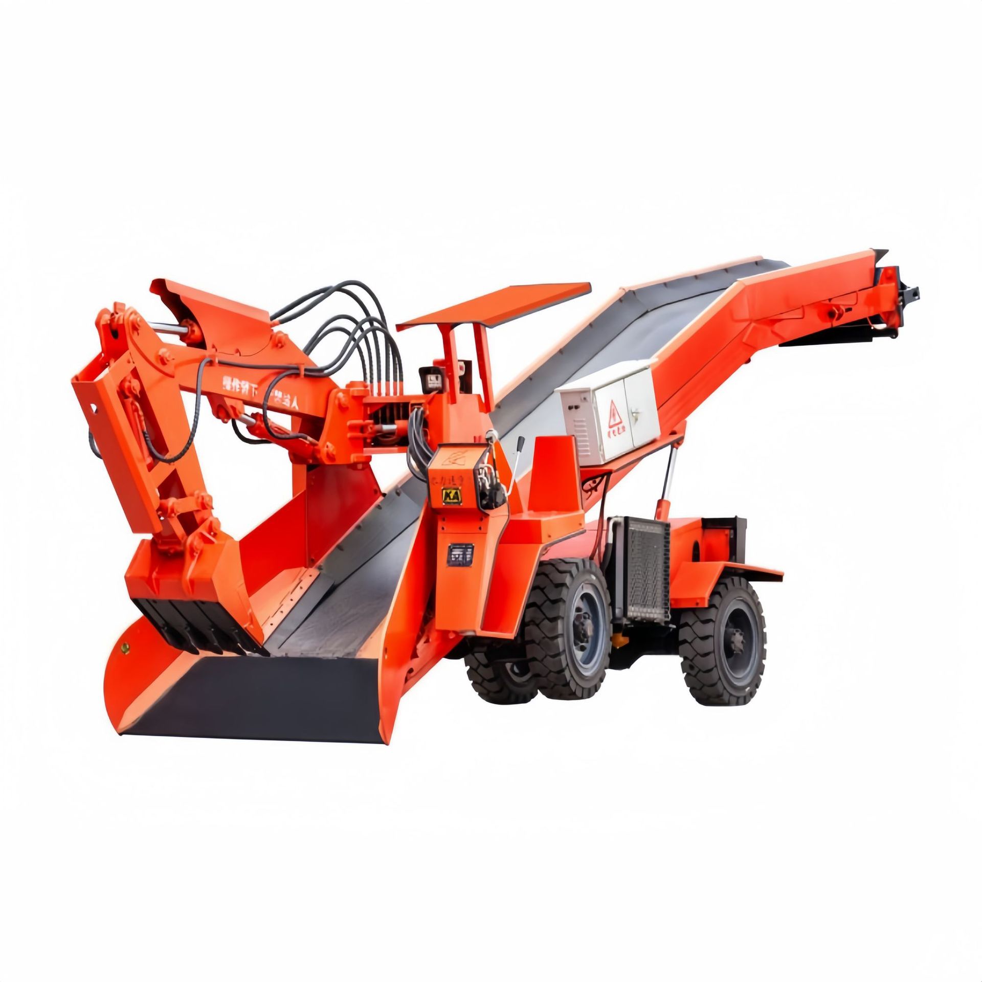 Mining Wheel Scraper Slag Machine, Coal Slag Conveying and Excavating Wheel Scraper, Explosion-Proof Wheel Scraper Slag Machine