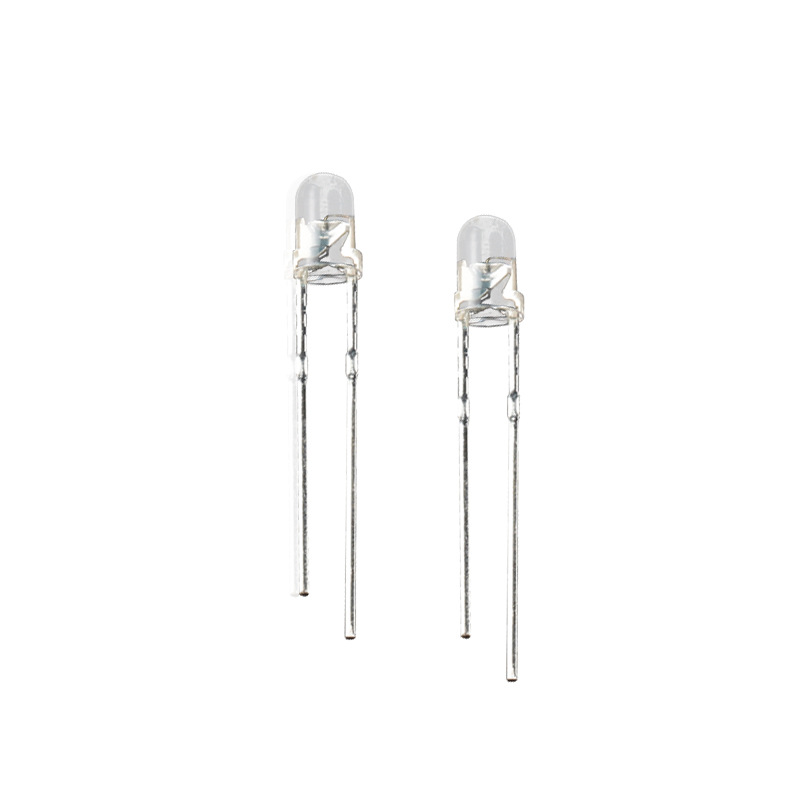 3mm white hair white f3 lamp bead plug-in led light emitting diode in-line lamp bead 3mm white light round head lamp bead