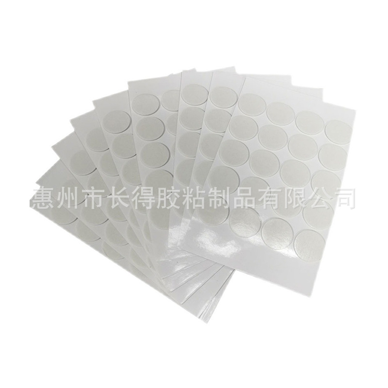 Round transparent acrylic double-sided adhesive high viscosity hook couplet dot dot adhesive hand-made non-marking nano double-sided adhesive