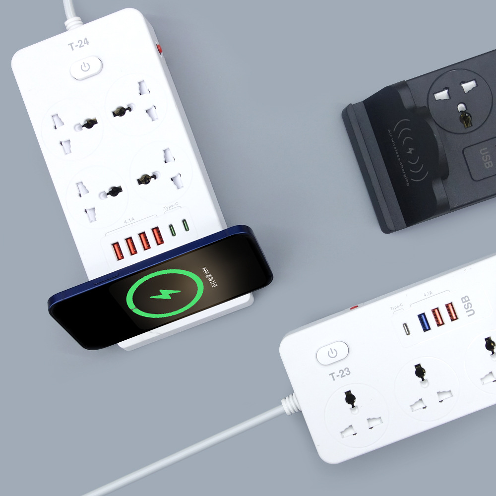 Cross-border wholesale digital products charging multi-function plug socket desktop USB office plug US, Europe and UK regulations